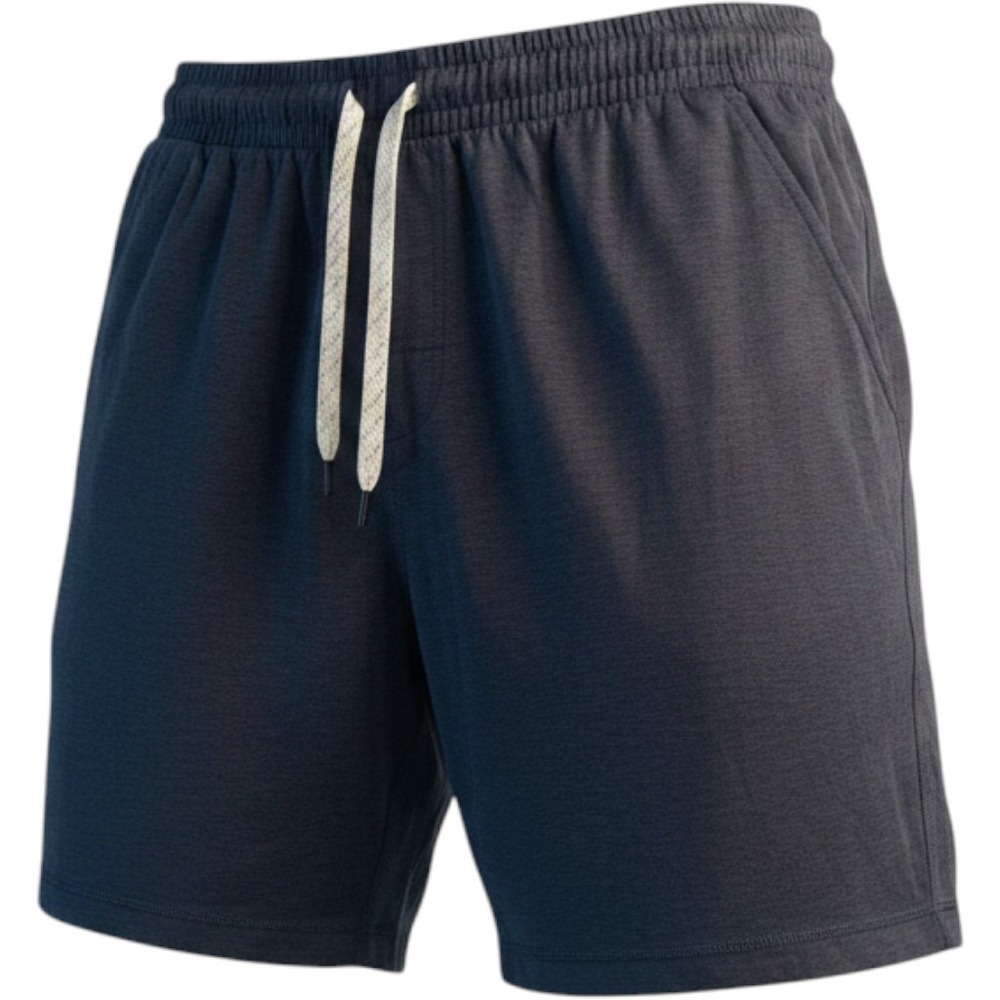 Kirkland Signature Mens Athletic Shorts Blue Moisture Wicking Back Zip Pocket M